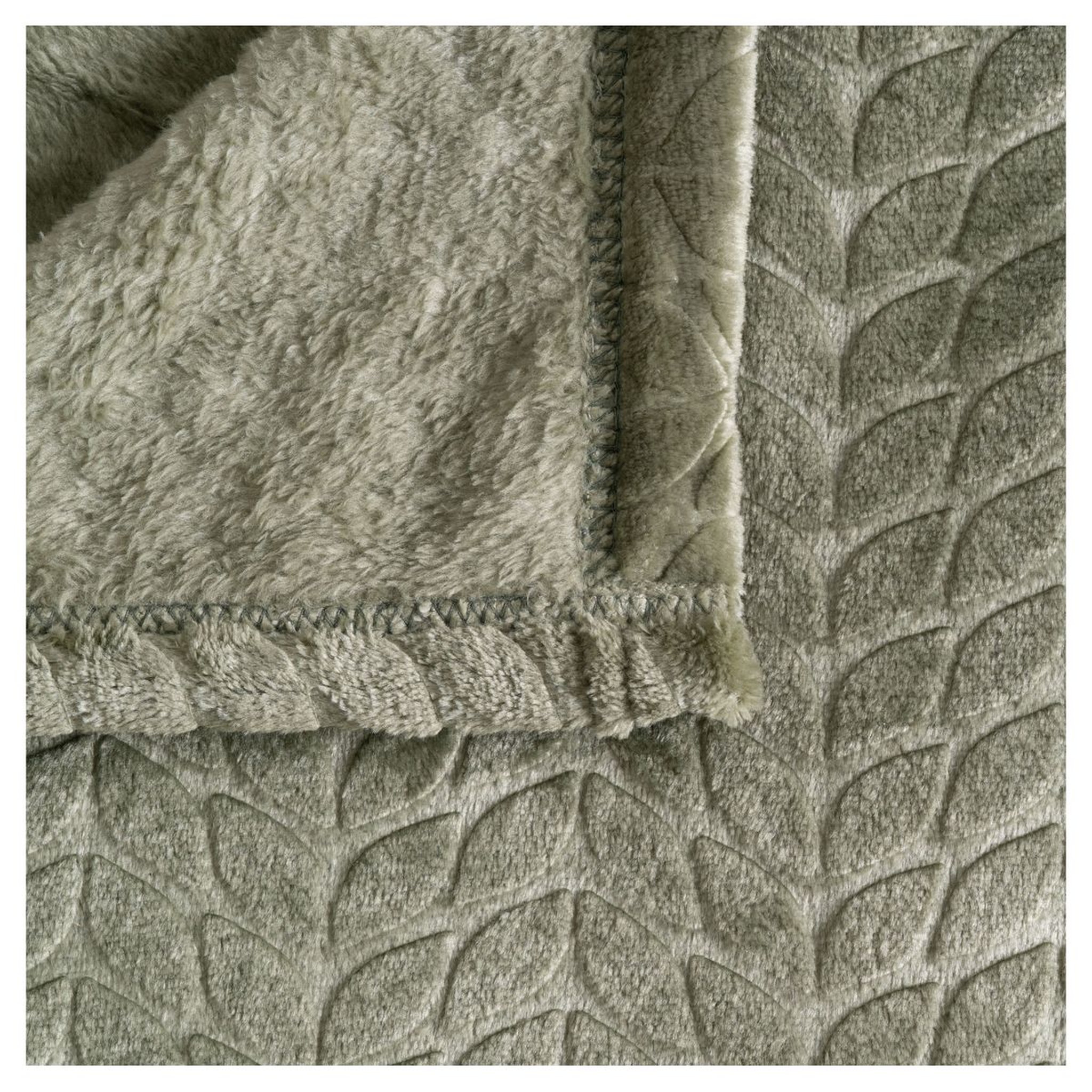 Voir la diapositive 2 : ACTUEL Plaid uni en flanelle 230gsm