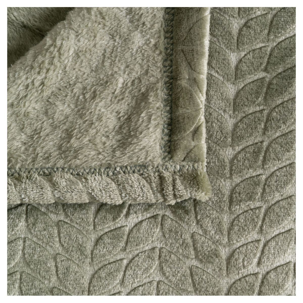 ACTUEL Plaid uni en flanelle 230gsm