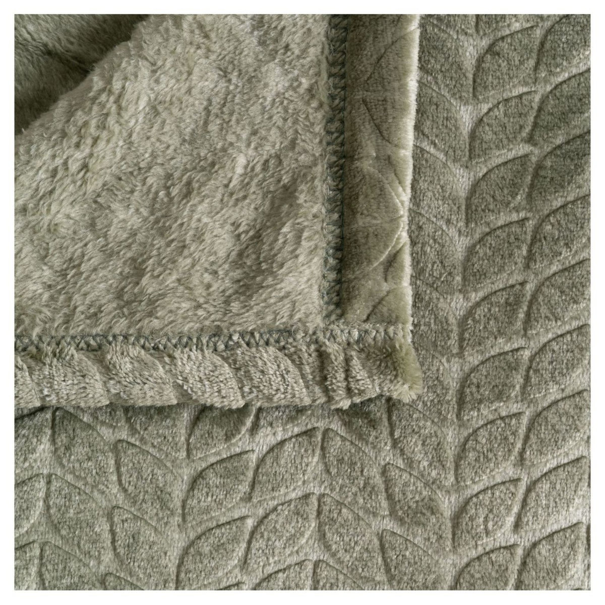 ACTUEL Plaid uni en flanelle 230gsm