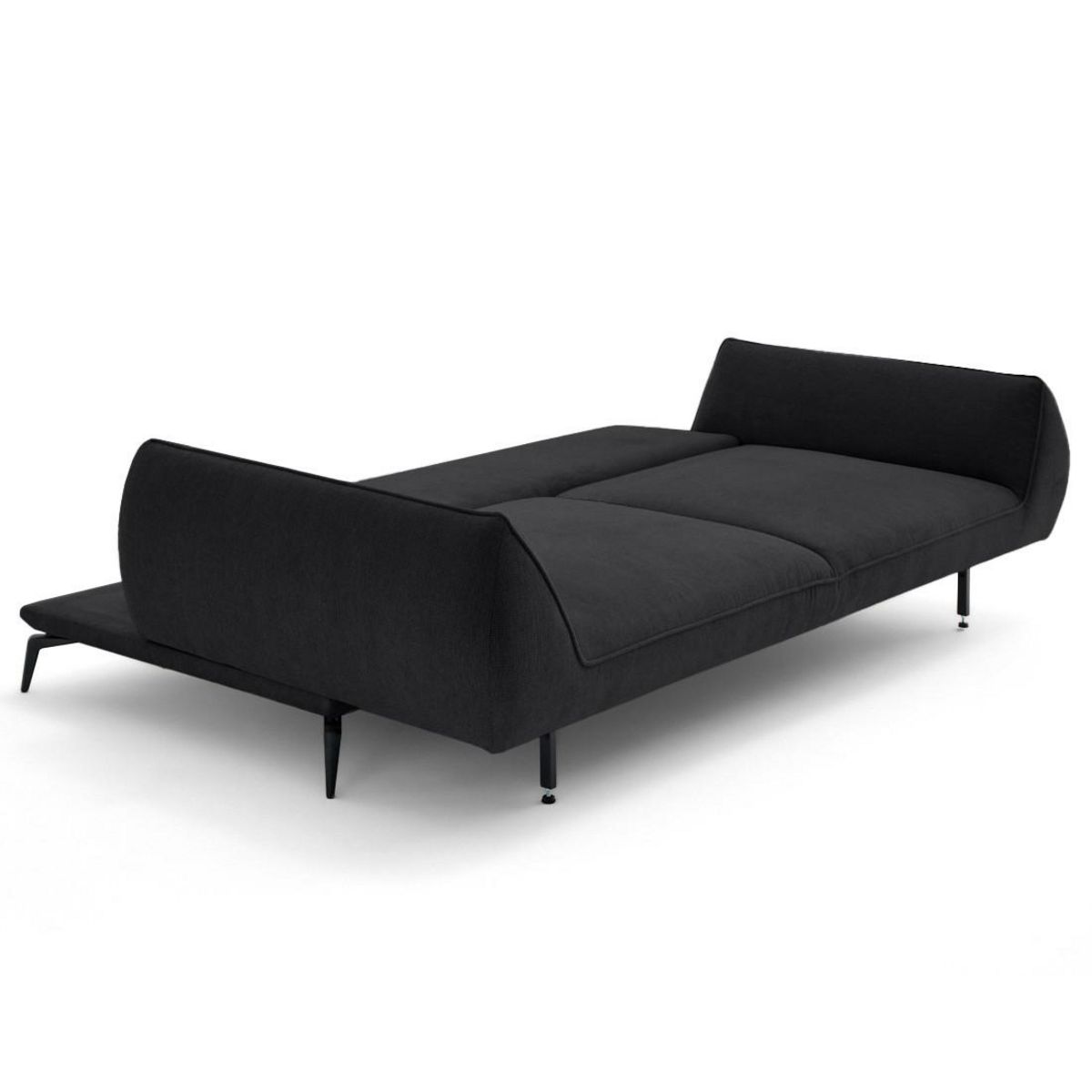 LISA DESIGN Arica - canapé droit 3 places convertible en tissu texturé