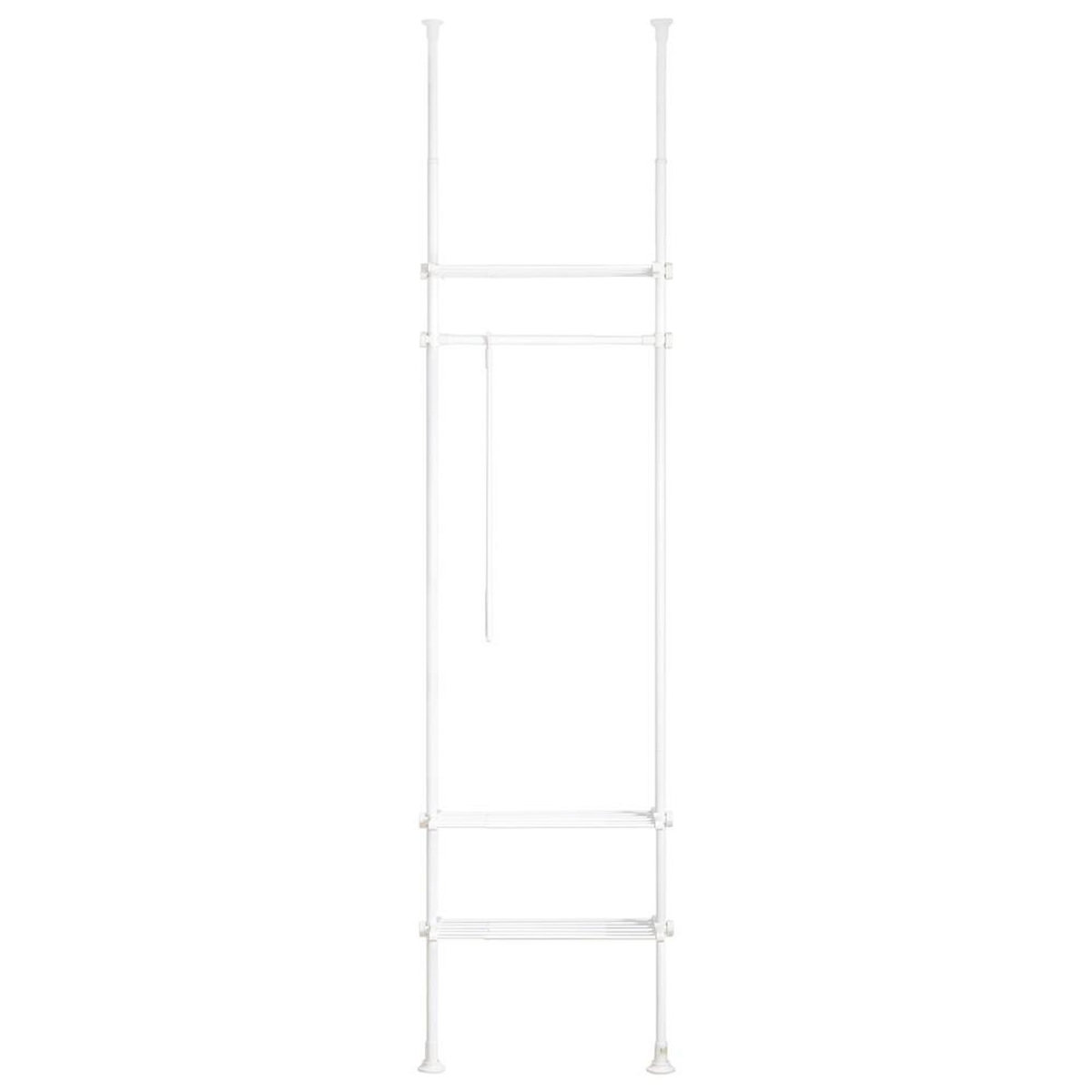 SOBUY SoBuy - Portemanteau Sur Pied à deux étagères - Industriel - KLS07