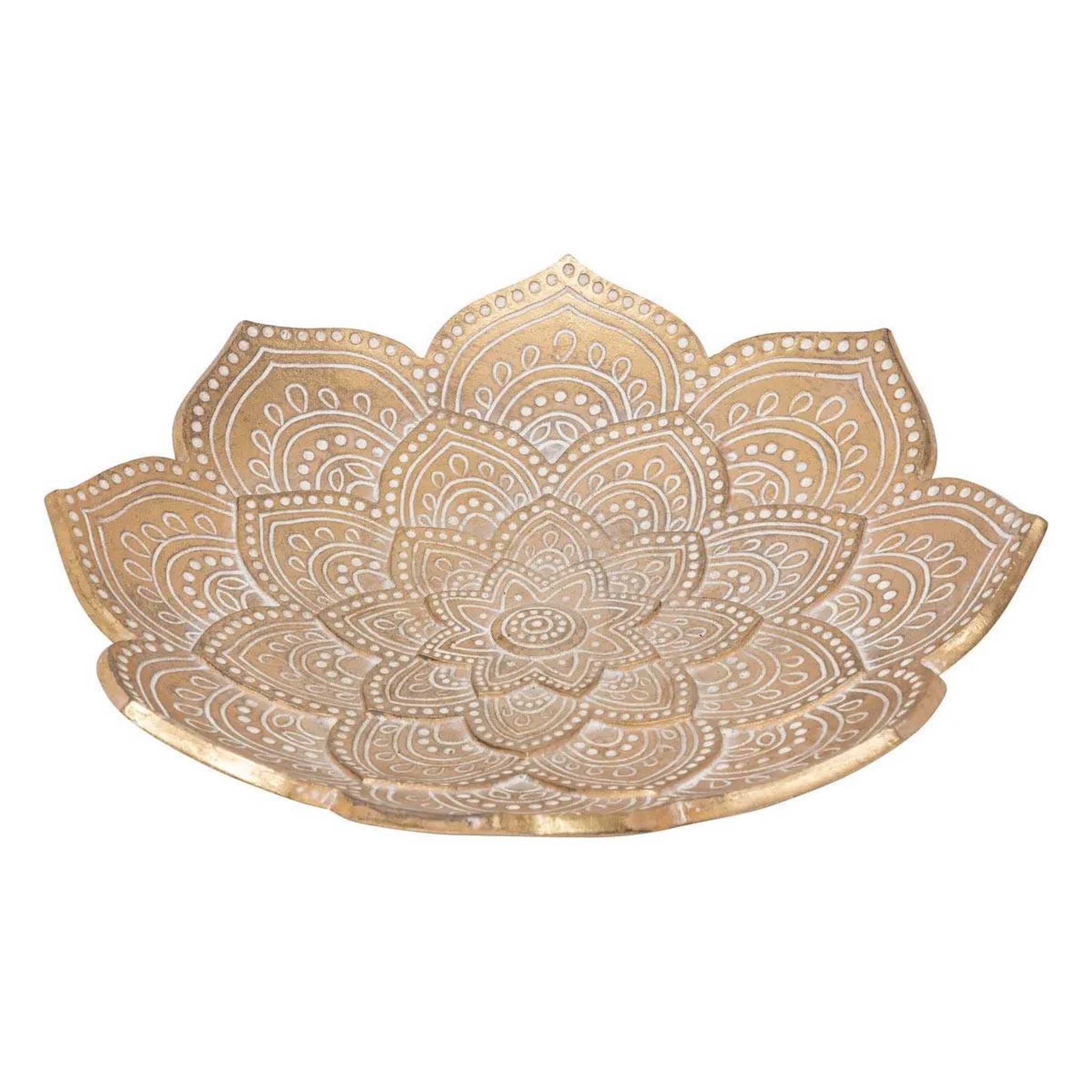 ATMOSPHERA Coupelle déco en résine  oasis  29cm doré