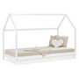 Voir la diapositive 5 : HomeStyle4U Lit Enfant 90x200 cm cabane - matelas sommier