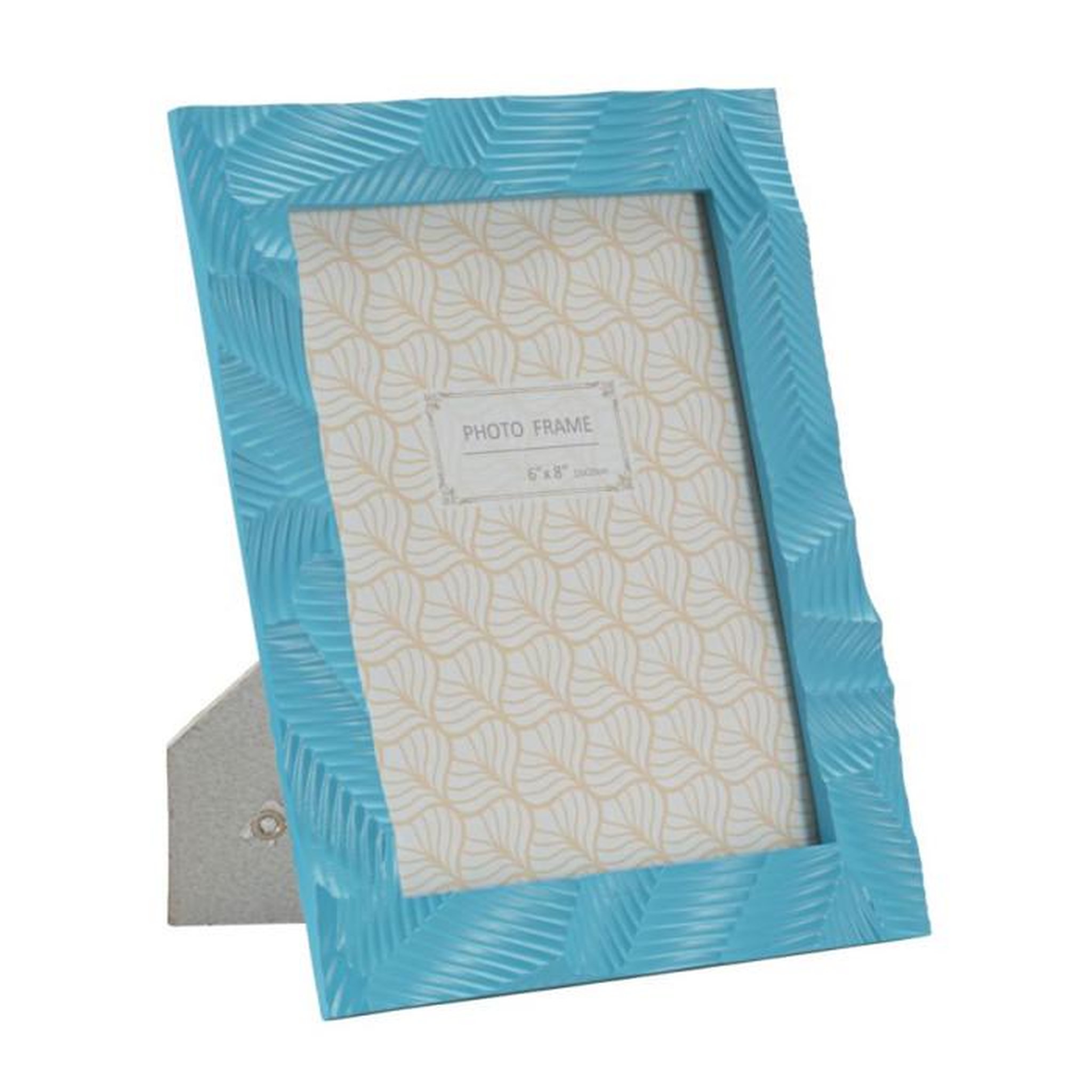 Paris Prix Cadre Photo Déco en Résine  Light  15x20cm Bleu Clair