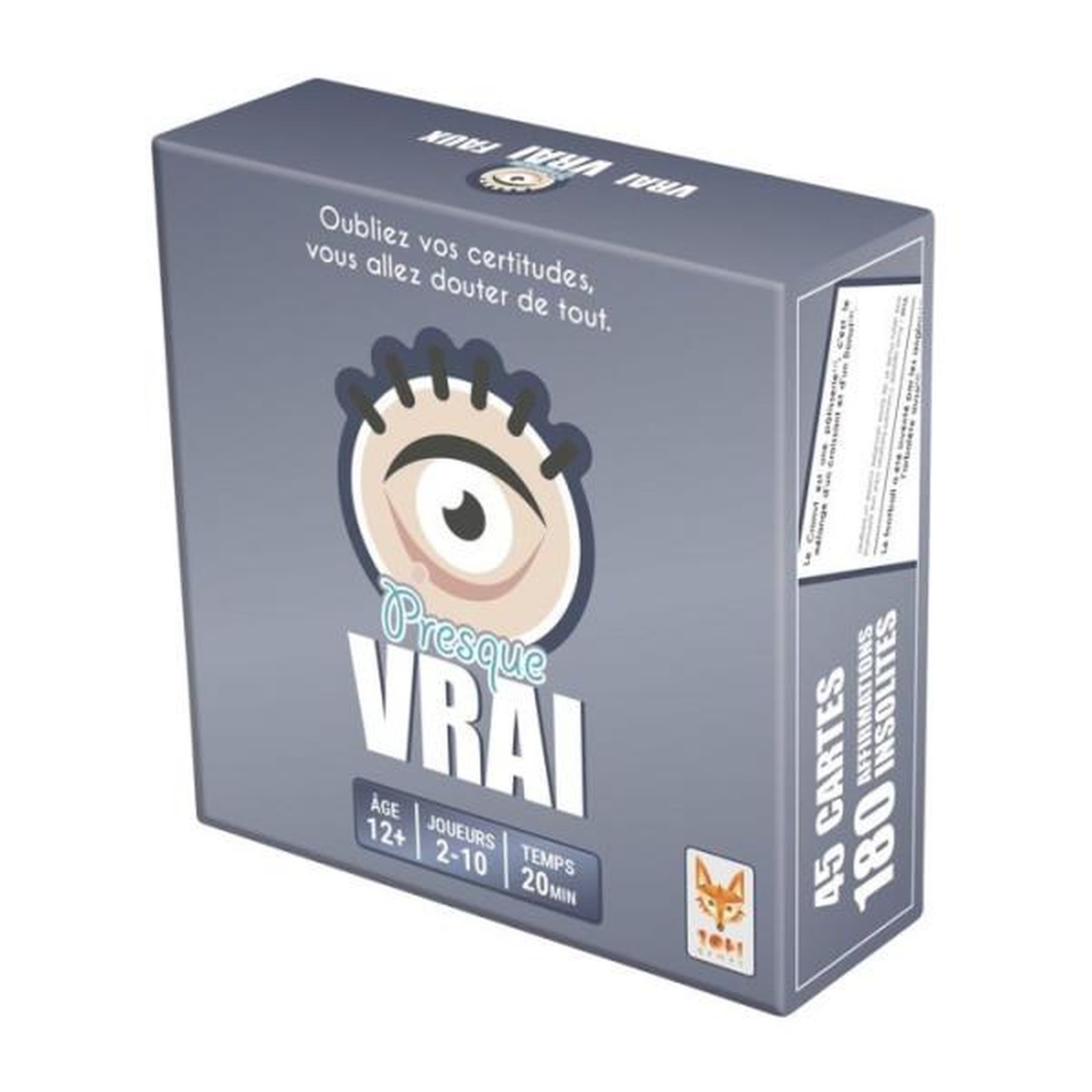 Voir la diapositive 2 : TOPI GAMES PRESQUE VRAI TOPI GAMES TOIPRV MI 74900
