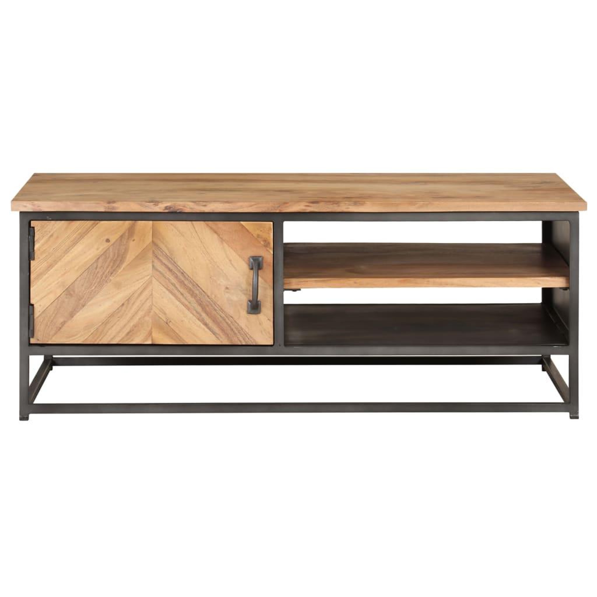 Voir la diapositive 2 : VIDAXL Table basse 90x50x35 cm bois d'acacia massif
