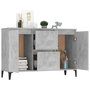Voir la diapositive 3 : VIDAXL Buffet gris beton 104x35x70 cm bois d'ingenierie