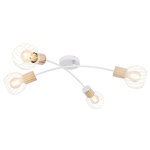 GLOBO Plafonnier design Luise. Coloris disponibles : Blanc, Marron