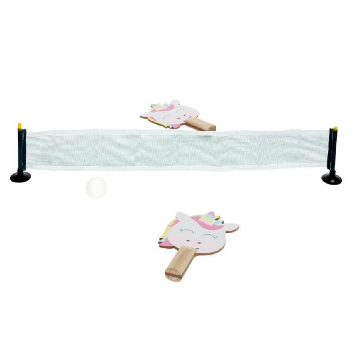 Paris Prix Jeu Enfant  Ping Pong Licorne  19cm Blanc & Rose