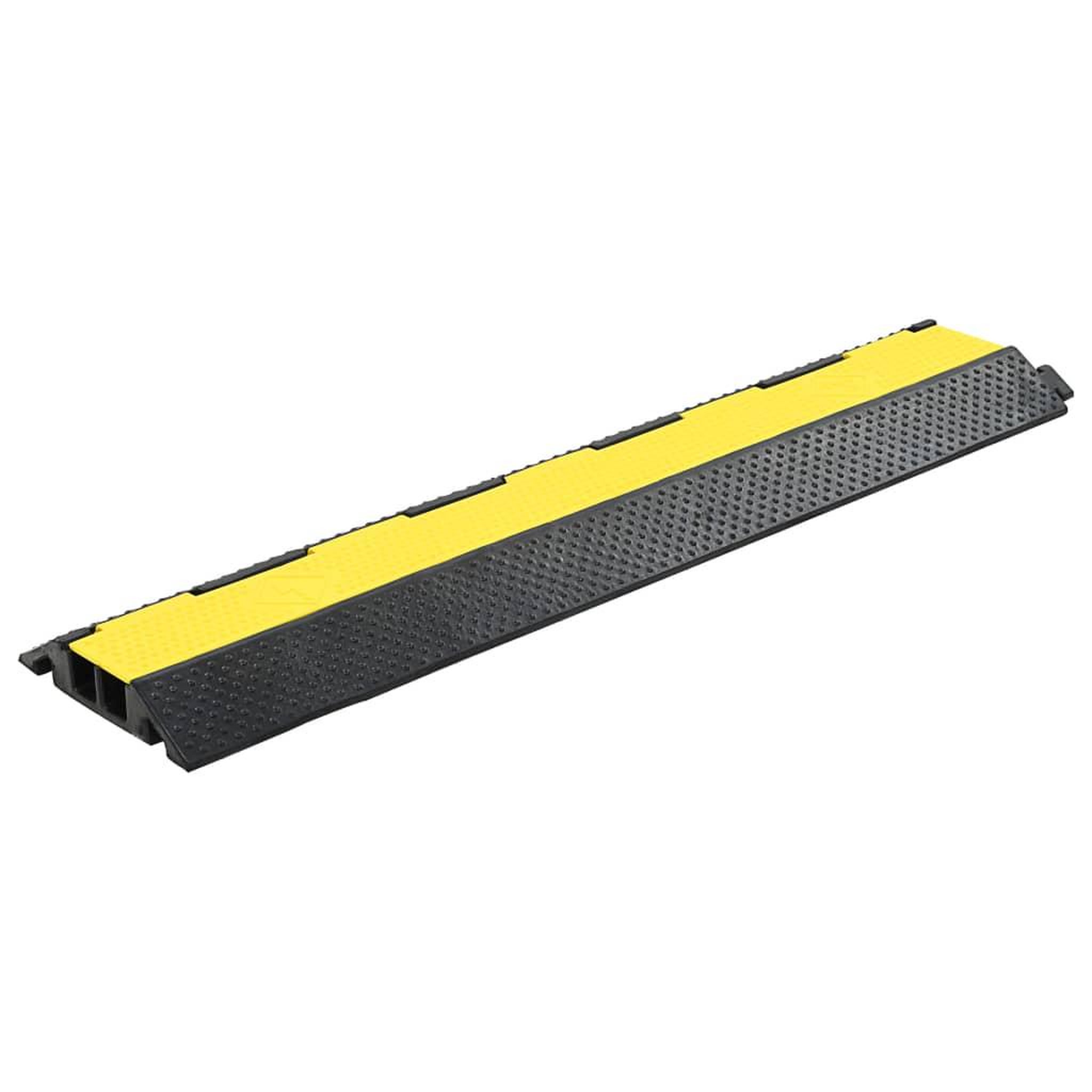 Voir la diapositive 2 : VIDAXL Rampes de protection de cable 2 pcs 2 canaux caoutchouc 101,5cm
