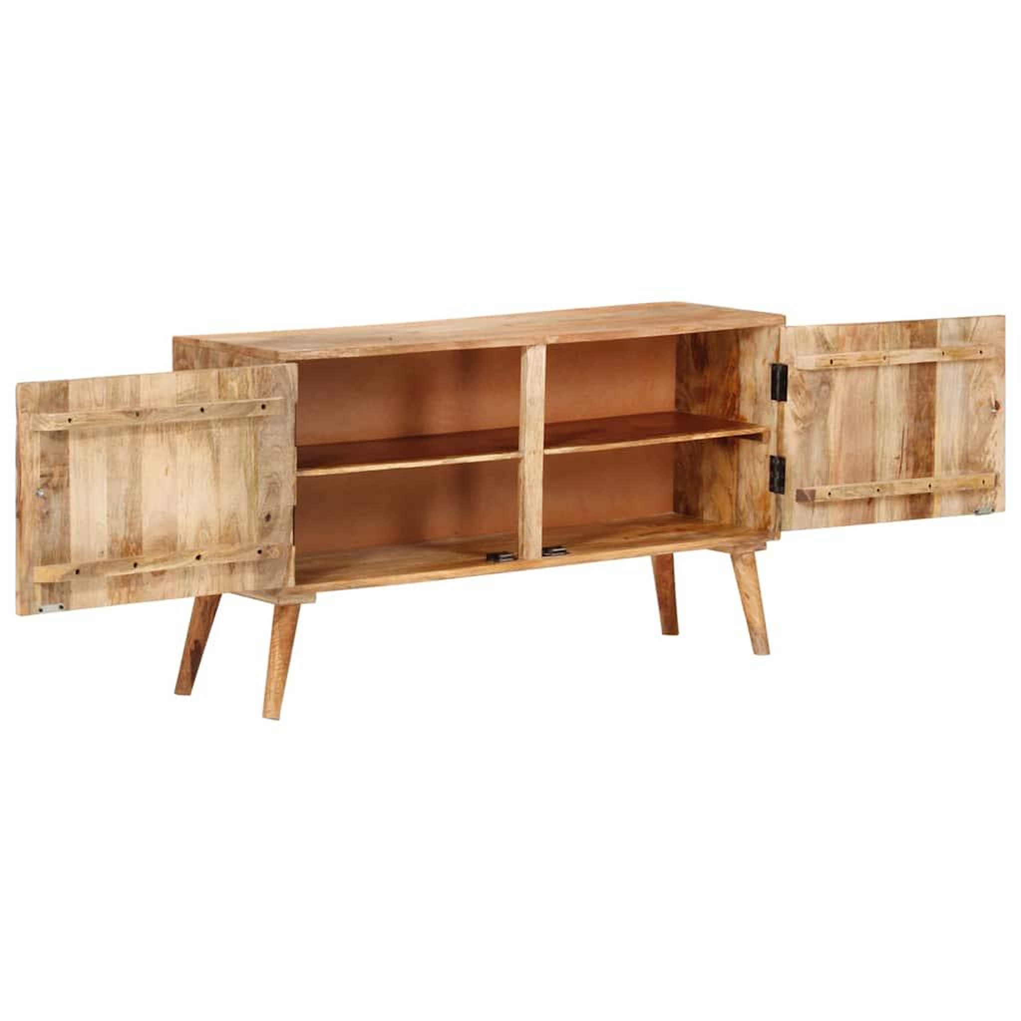 Voir la diapositive 4 : VIDAXL Buffet bois de manguier massif 110x30x60 cm