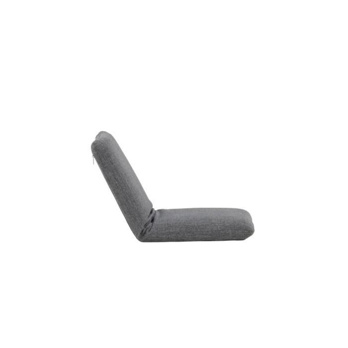 Paris Prix Chaise Longue en Tissu  Trond  80cm Gris