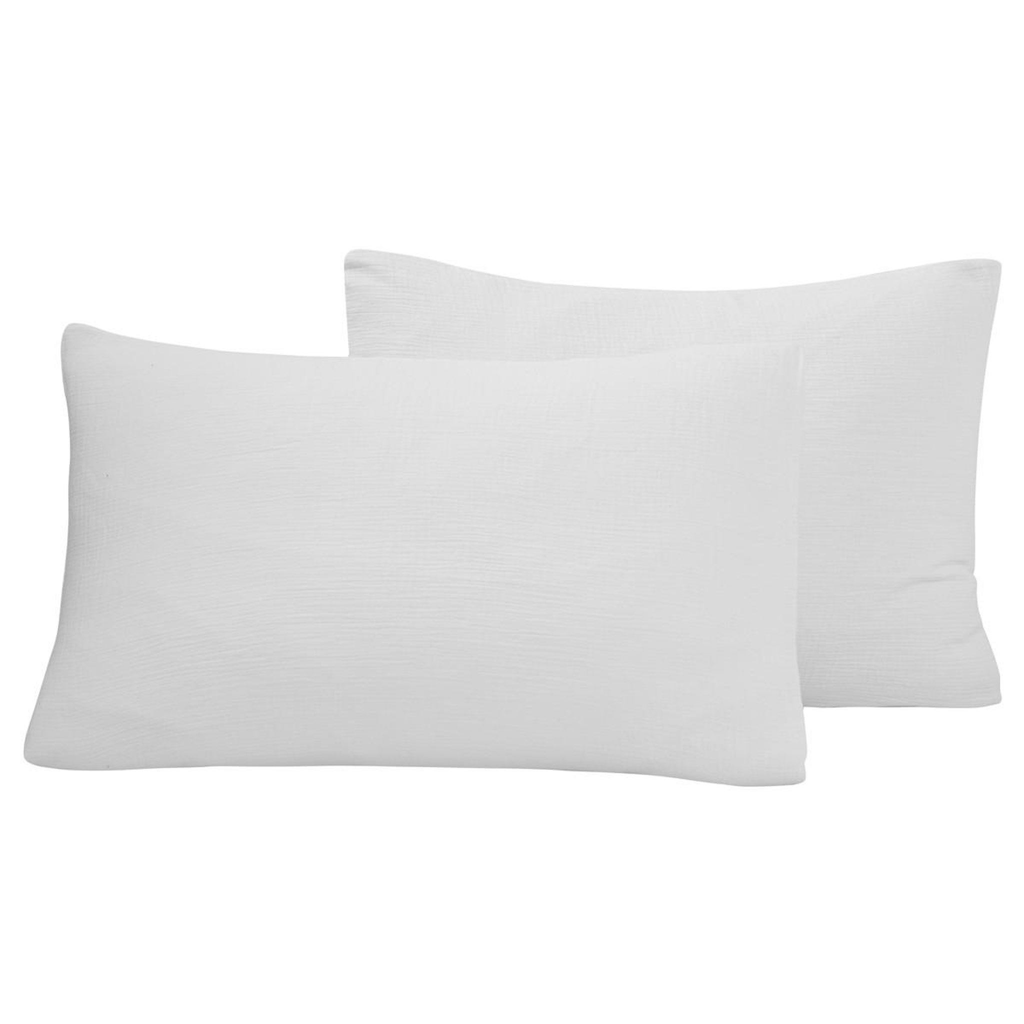 Voir la diapositive 1 : Sensei Maison Lot de 2 taies d'oreiller en gaze de coton LOFT