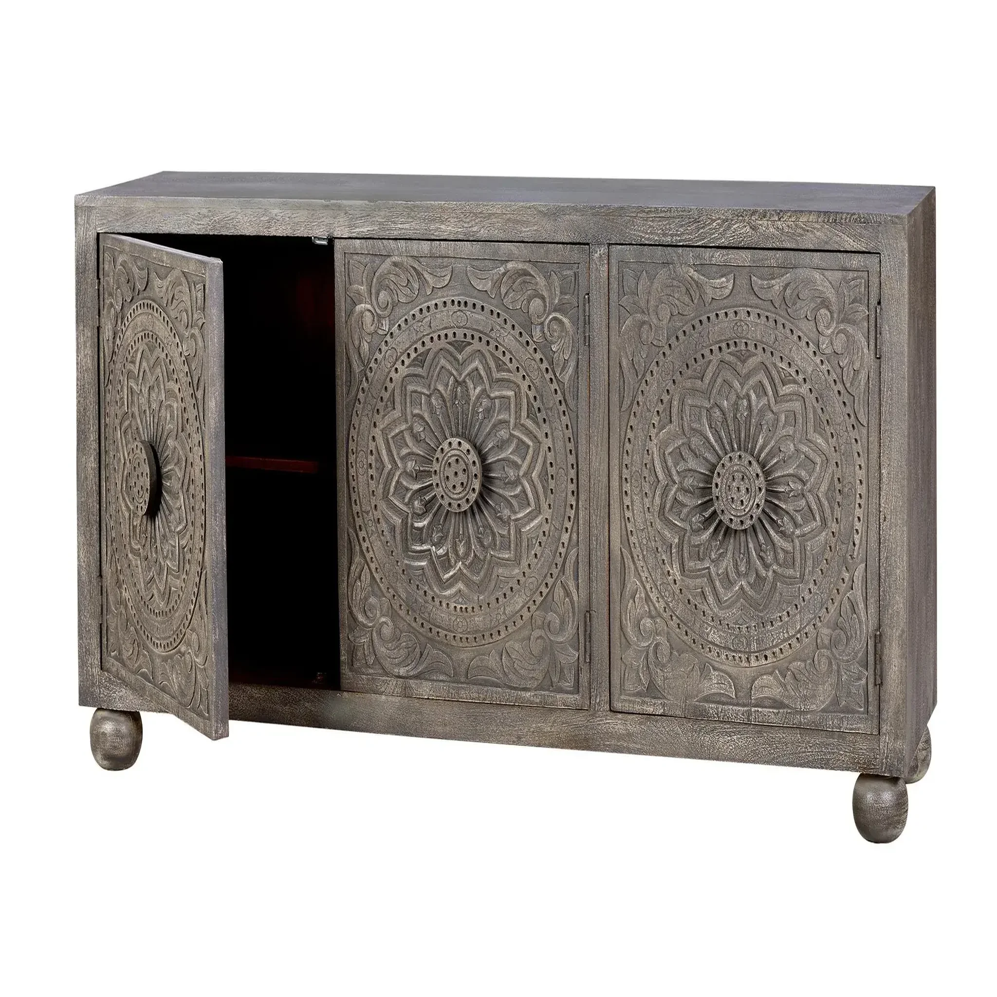 Voir la diapositive 3 : GINER Y COLOMER SL Buffet en bois de manguier 172cm style artisanal / ethnique