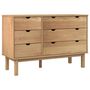 Voir la diapositive 2 : VIDAXL Commode OTTA 111x43x73,5 cm bois de pin massif