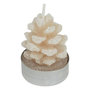 Voir la diapositive 2 : ATMOSPHERA Lot de 4 Bougies Chauffe-Plats  Pomme de Pin  100g Beige