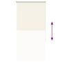Voir la diapositive 5 : VIDAXL Store enrouleur occultant blanc casse 65x130cm largeur du tissu