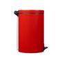 Voir la diapositive 2 : Rossignol Poubelle à pédale 20l rouge - 90259