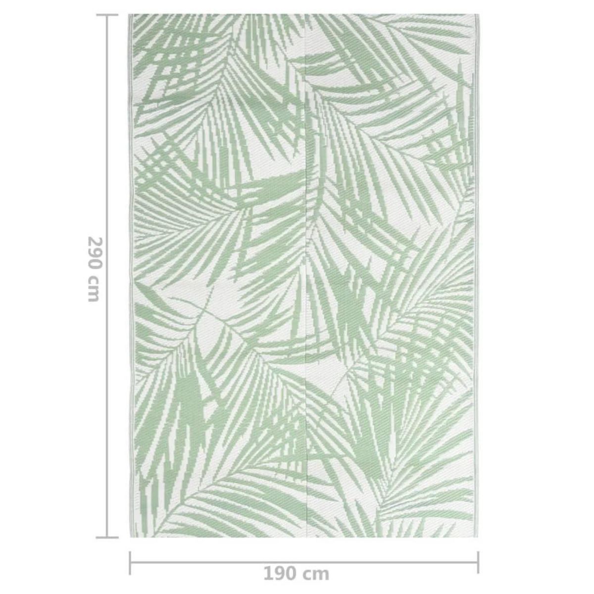 VIDAXL Tapis d'exterieur Vert 190x290 cm PP