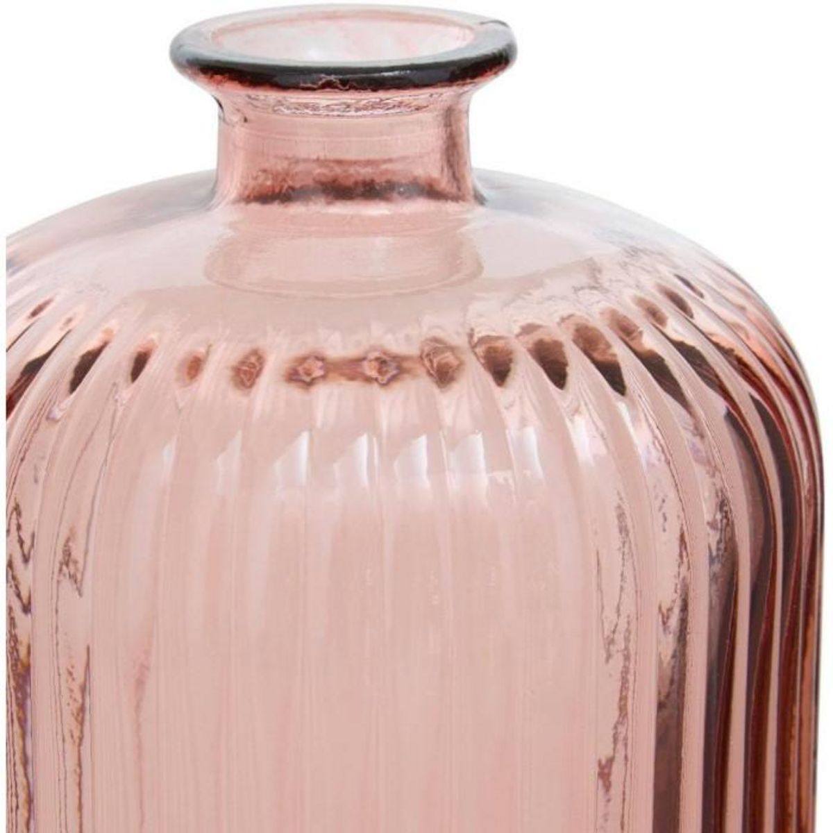 ATMOSPHERA Vase Design en Verre  Luz  23cm Rose