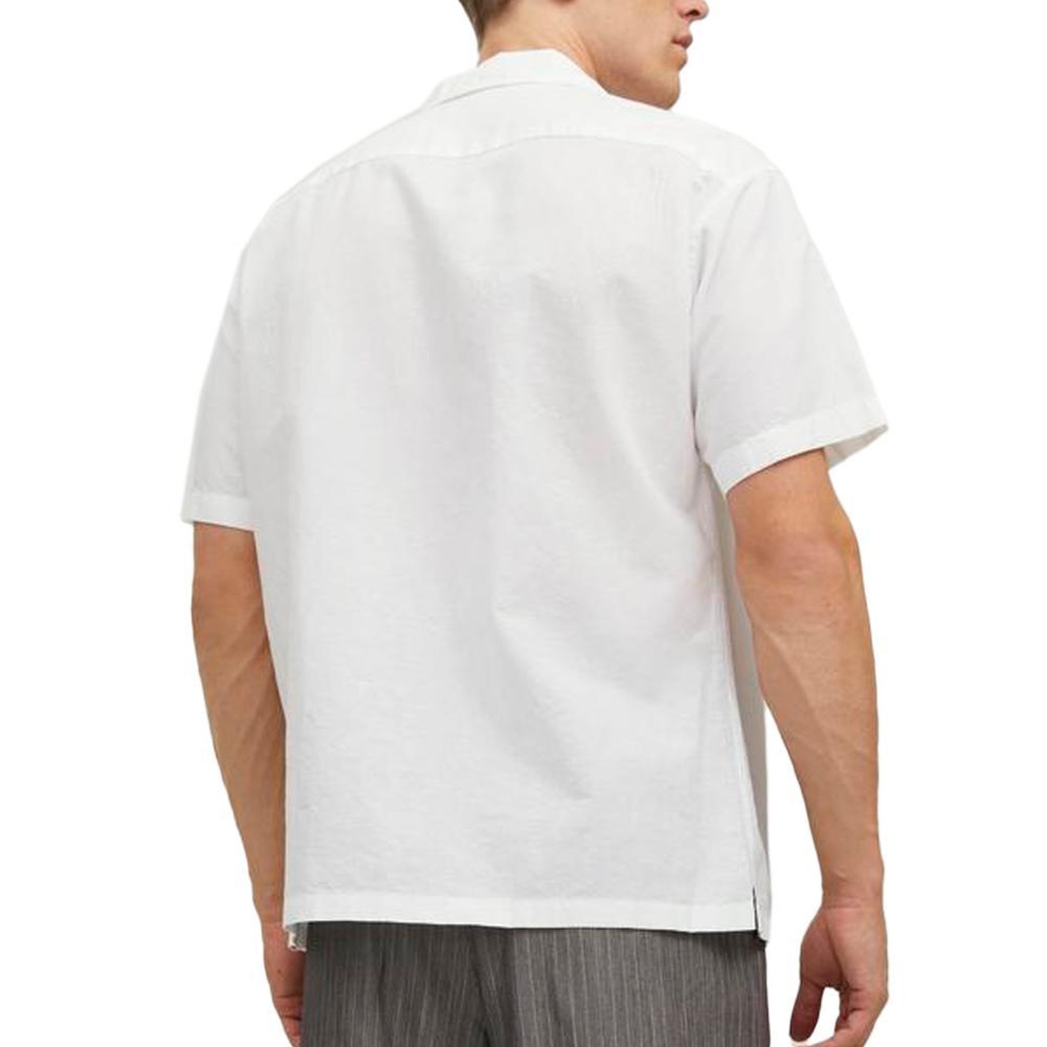 Voir la diapositive 2 : Jack & Jones Chemise Blanc Homme Jack & Jones Whsummer
