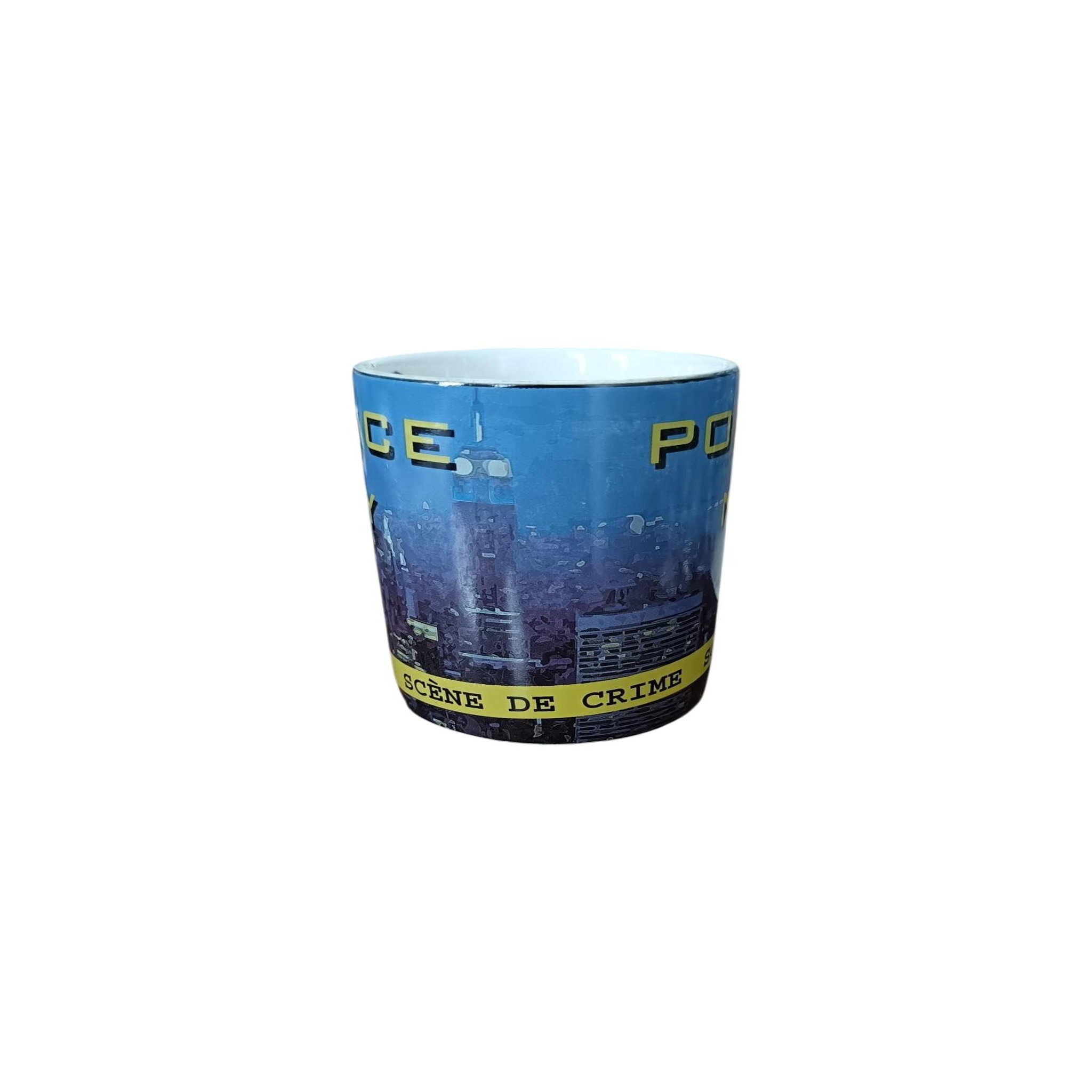 Voir la diapositive 4 : Eden Mug police ny avec anse pistolet 10 cm