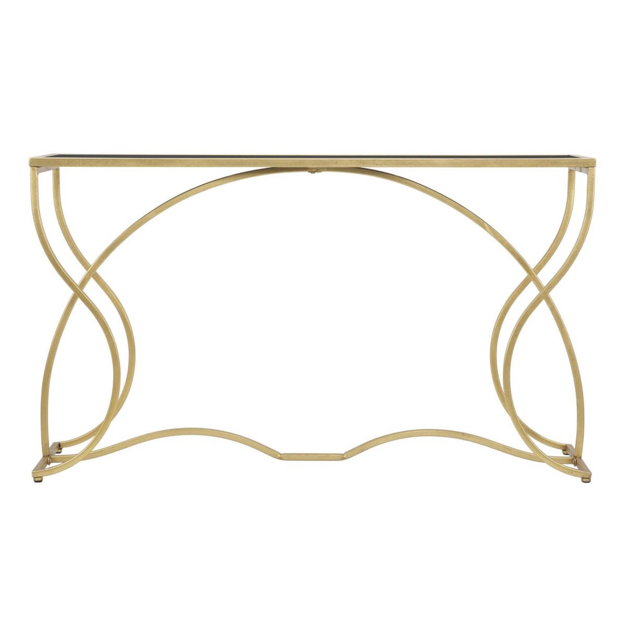 Voir la diapositive 2 : Paris Prix Console design  sunshine  130cm noir & or