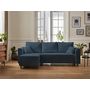Voir la diapositive 5 : BEST MOBILIER Saphir - canapé d'angle réversible 4 places - convertible - avec coffre - en tissu