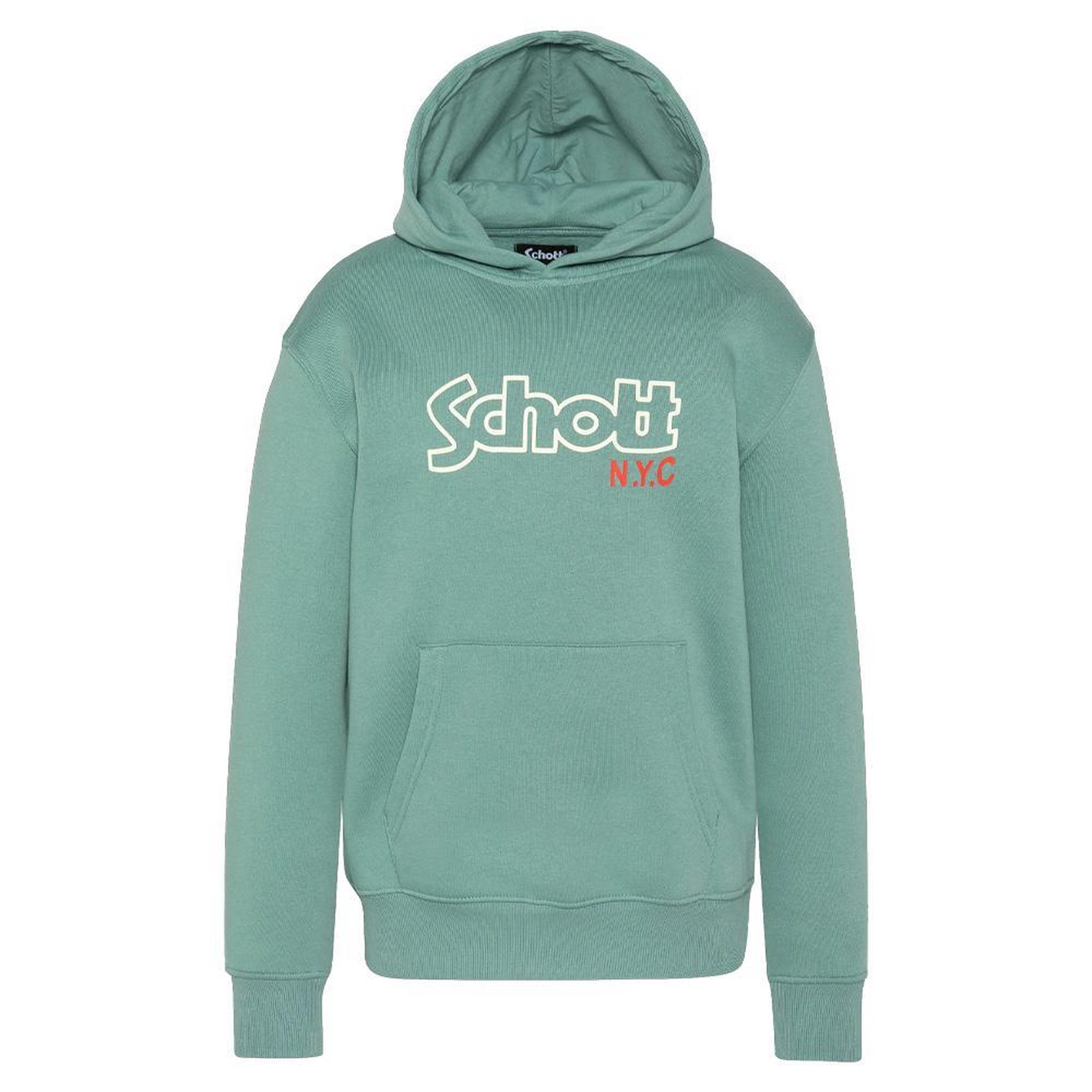 Schott Sweat à Capuche Vert Garçon Schott Sidney. Coloris disponibles : Vert