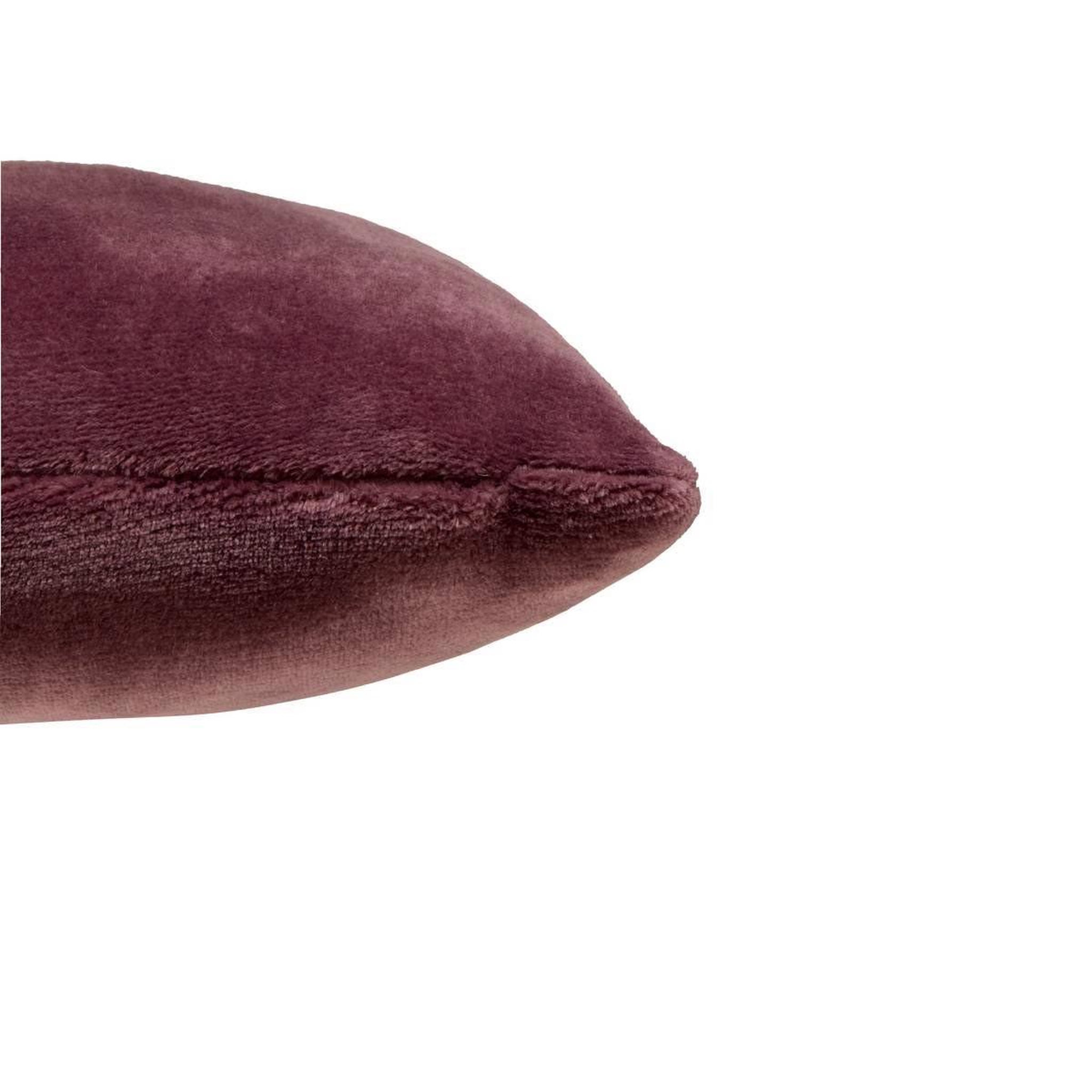Voir la diapositive 3 : ATMOSPHERA Coussin en flanelle uni  ollis  38x38cm violet