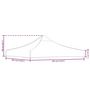 Voir la diapositive 5 : VIDAXL Toit de tente de reception 3x3 m Marron 270 g/m^2
