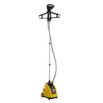 HOMCOM HOMCOM Défroisseur vapeur vertical défroisseur à vêtements 1,4 L 1950 W débit vapeur 30g/min tige telescopique jaune noir