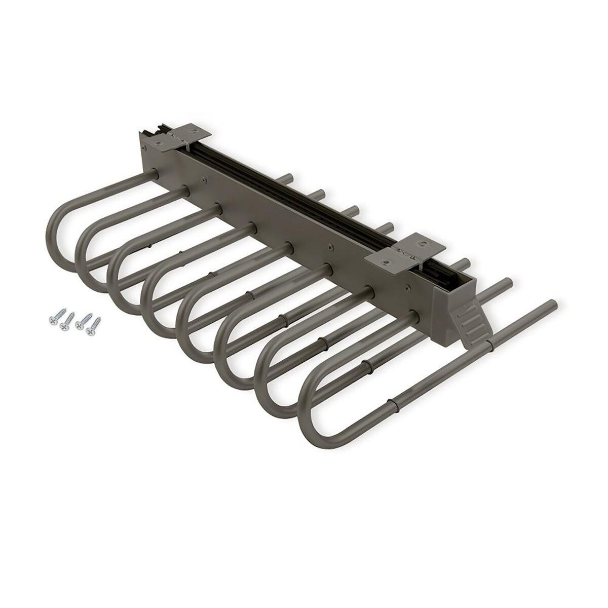 EMUCA SRL Porte-pantalons extractible -  Gauche -  Acier et Plastique -  Titane