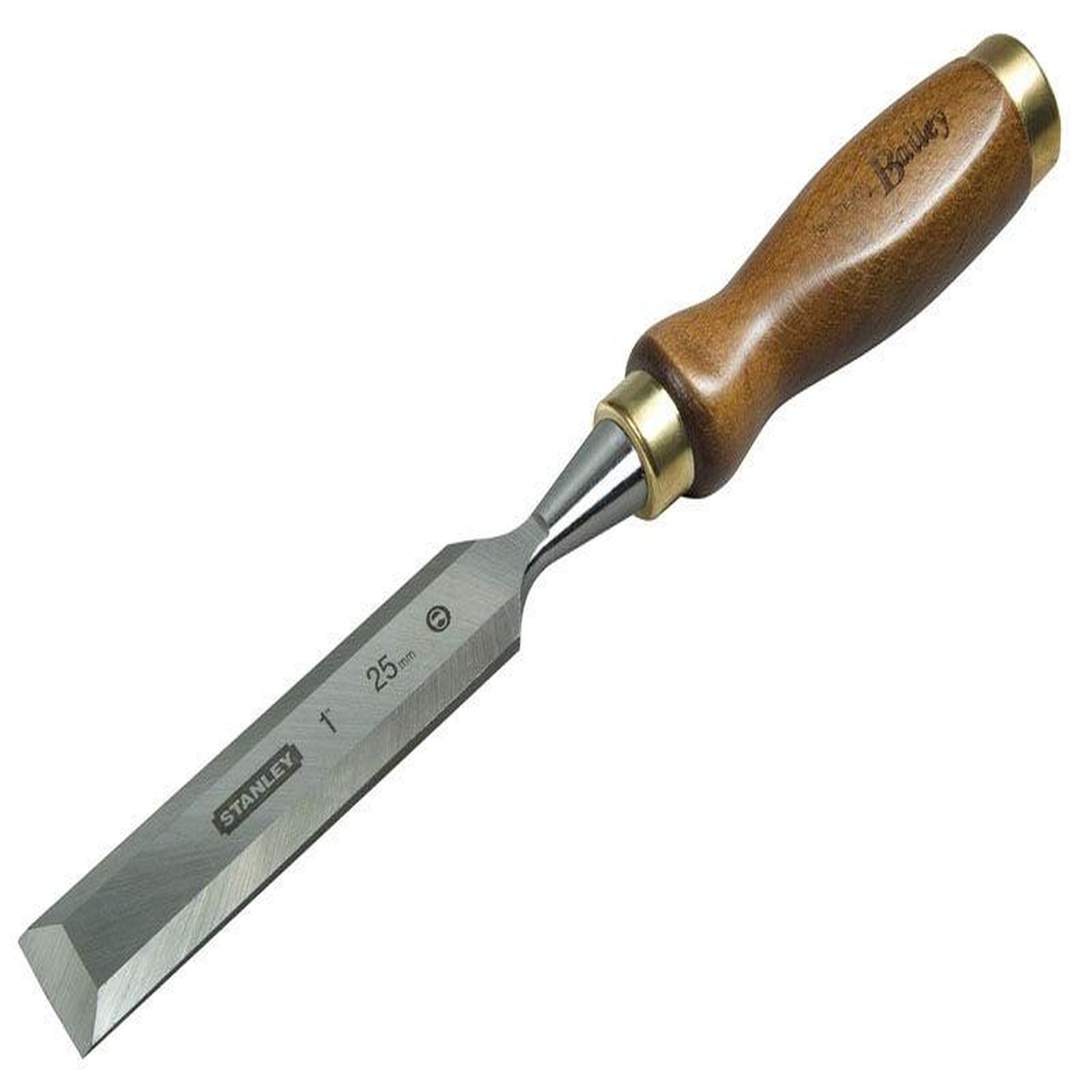 Stanley Ciseau à bois 160 x 30 mm - manche bois bailey - lame acier chromé