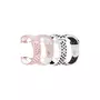 IBROZ Bracelet Apple Watch Sport 44/45mm blanc+rose