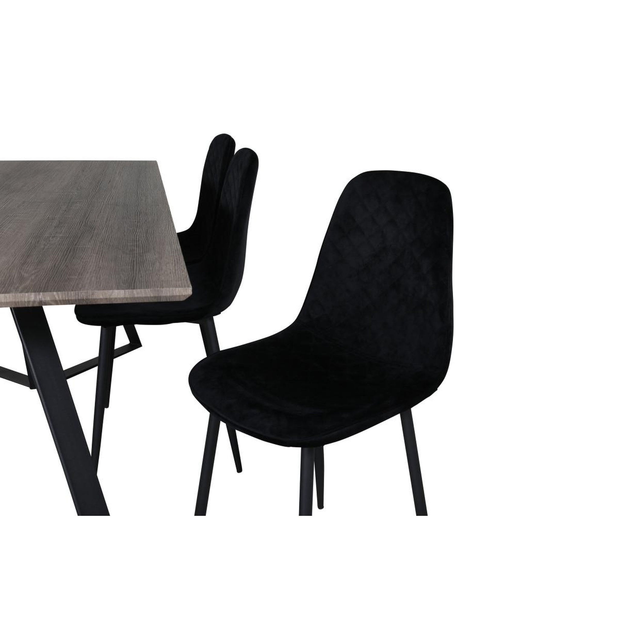 Voir la diapositive 3 : Paris Prix Ensemble table à manger & 6 chaises design  marina & polar  180cm naturel & noir