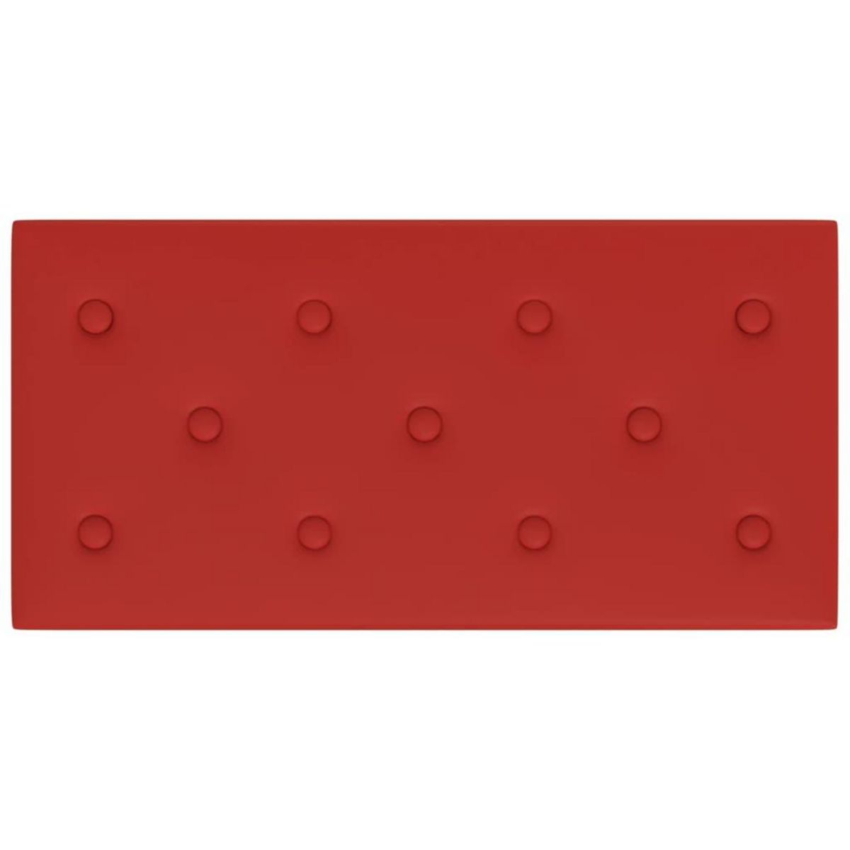 VIDAXL Panneaux muraux 12pcs Rouge bordeaux 60x30 cm Similicuir 2,16m^2