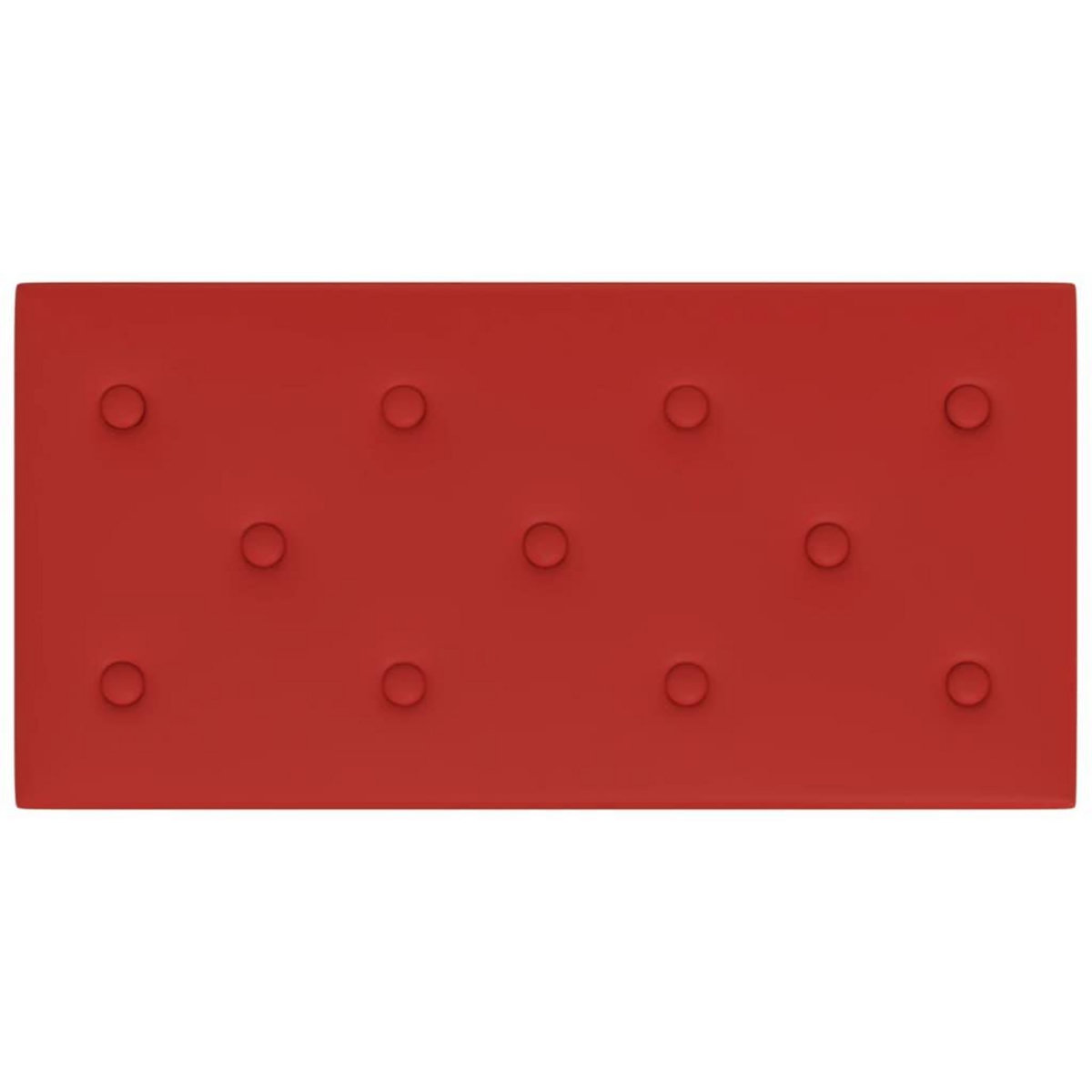 VIDAXL Panneaux muraux 12pcs Rouge bordeaux 60x30 cm Similicuir 2,16m^2