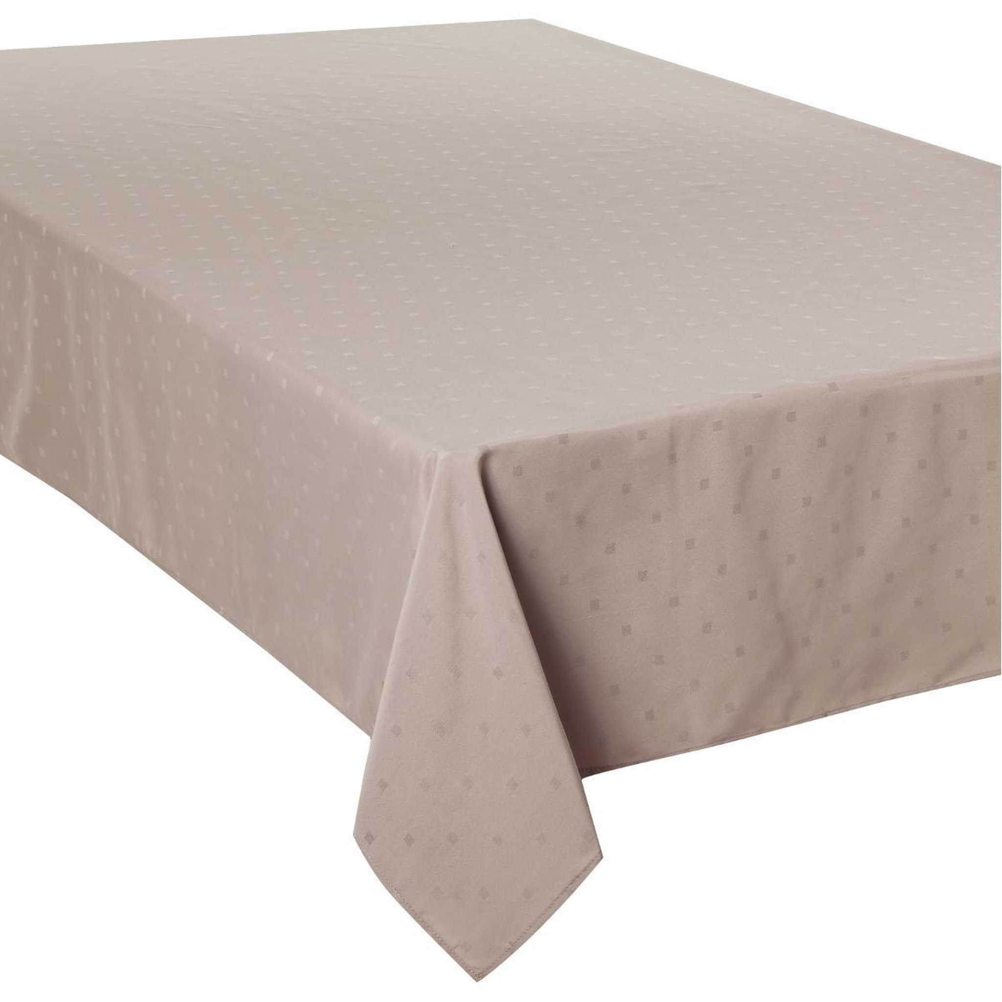 Voir la diapositive 1 : SECRET DE GOURMET Nappe Antitache  Jacquard Carré  150x300cm Lin