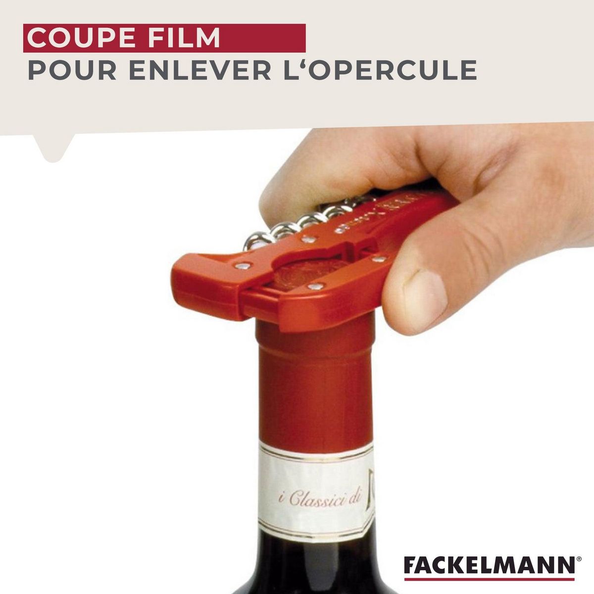Fackelmann Tire-bouchon décapsuleur 13 cm Fackelmann Bar Concept