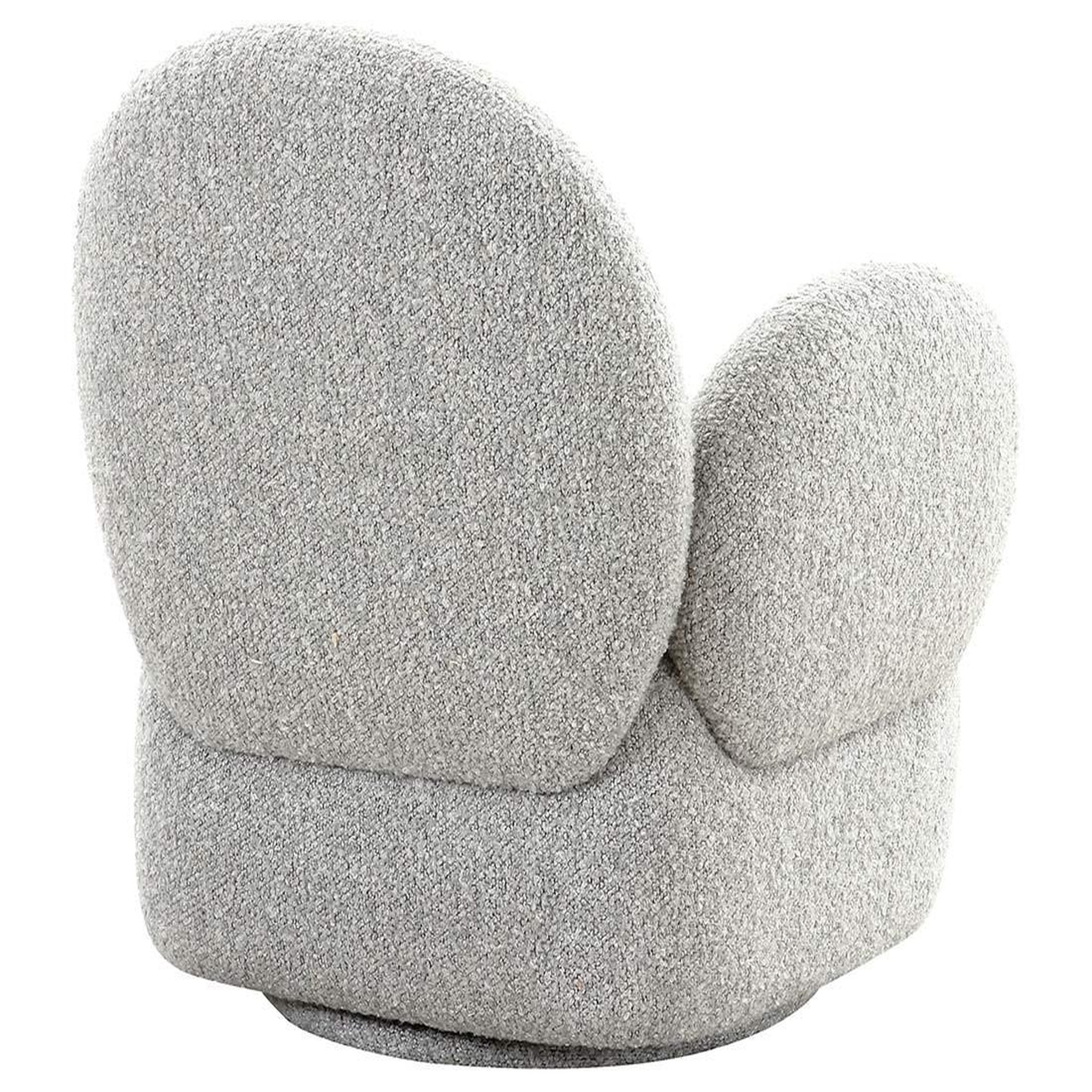 Voir la diapositive 3 : LISA DESIGN Javier - fauteuil pivotant - en tissu bouclette