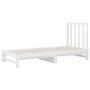 Voir la diapositive 4 : VIDAXL Lit coulissant sans matelas blanc 2x(90x200) cm