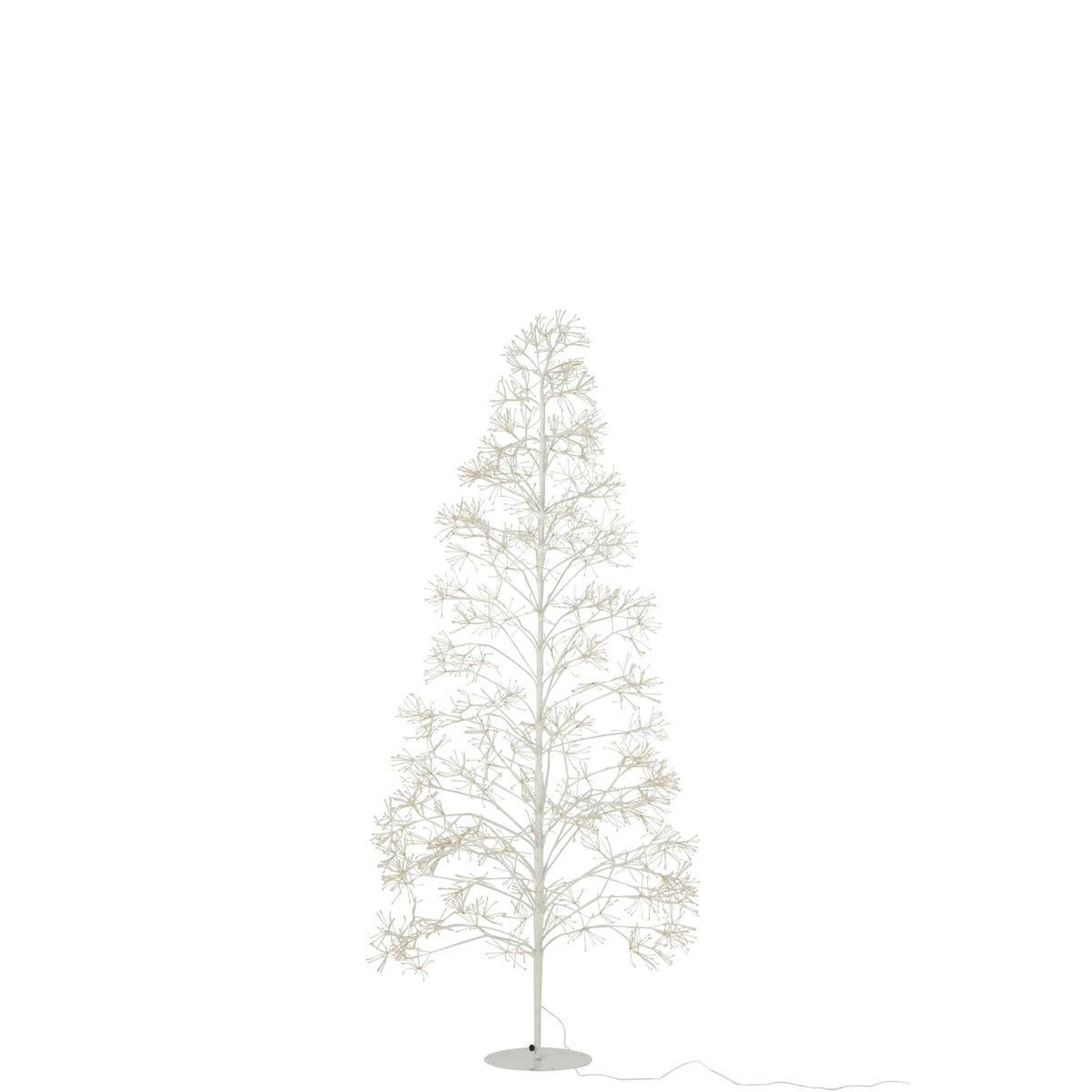 Voir la diapositive 4 : J-LINE Sapin en métal 2700 led  howard  210cm blanc