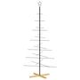 Voir la diapositive 5 : VIDAXL Arbre de Noël en metal avec base en bois noir 180 cm