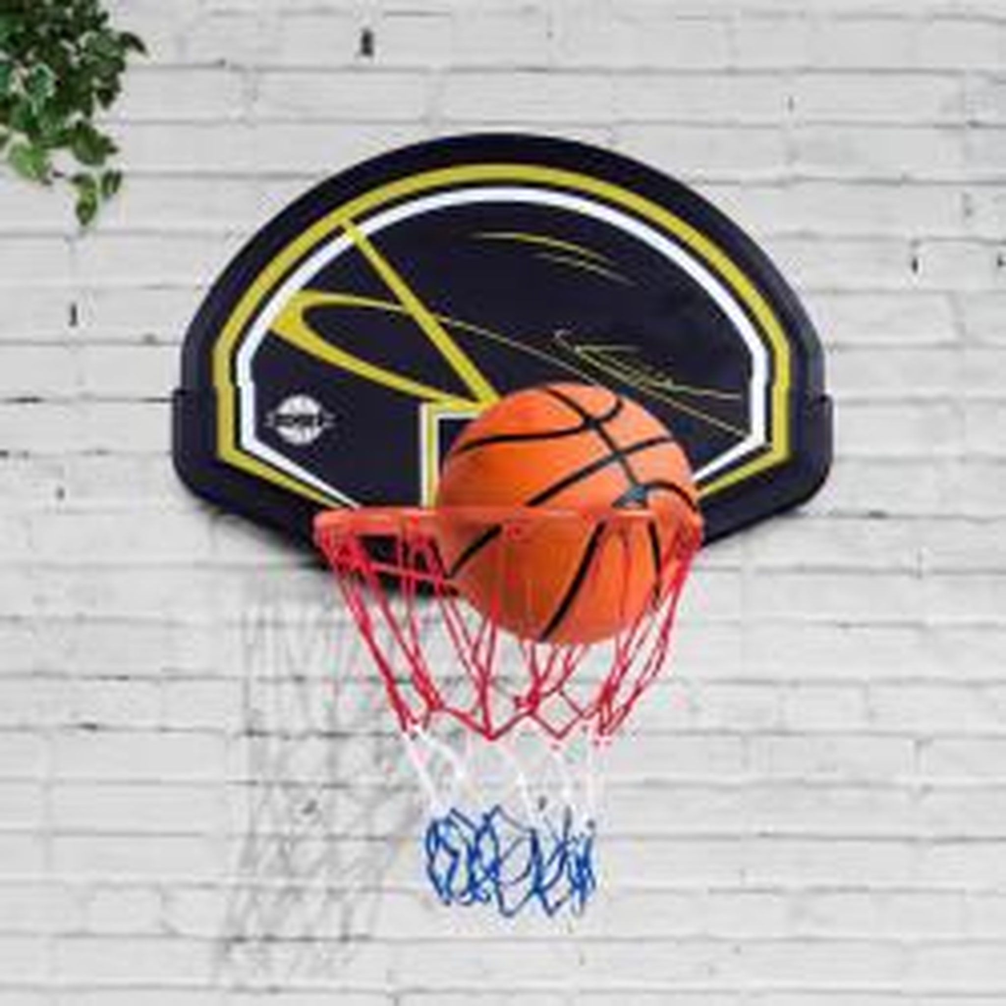 Voir la diapositive 4 : BUMBER Panneau de Basket MEMPHIS - Arceau 38 cm - Usage intérieur/extérieur avec fixation incluses