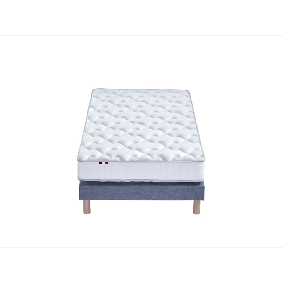 Ensemble matelas+sommier AVIGNON, couchage 90x190cm, matelas mousse HR + LATEX  