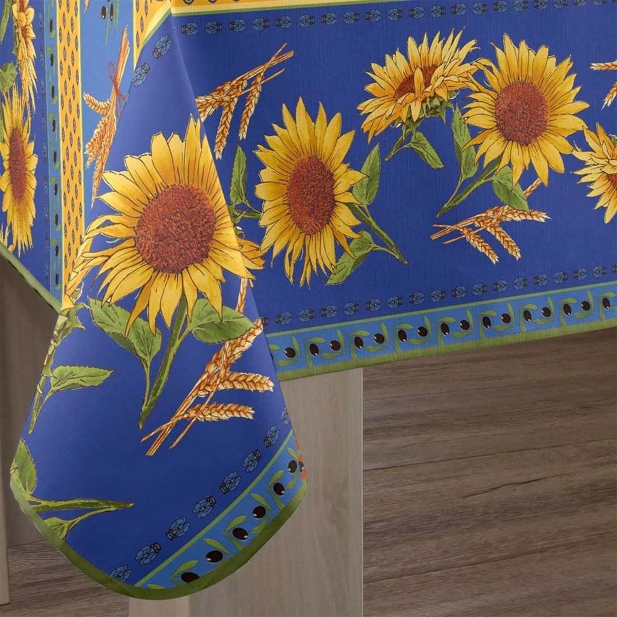 Kaliss Nappe rectangulaire 150x240 cm Tournesol bleu