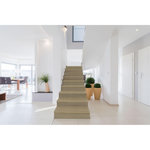 HABITABLE Contremarche adhésive en PVC imitation Bois - L. 100 x l. 17 cm - Taupe