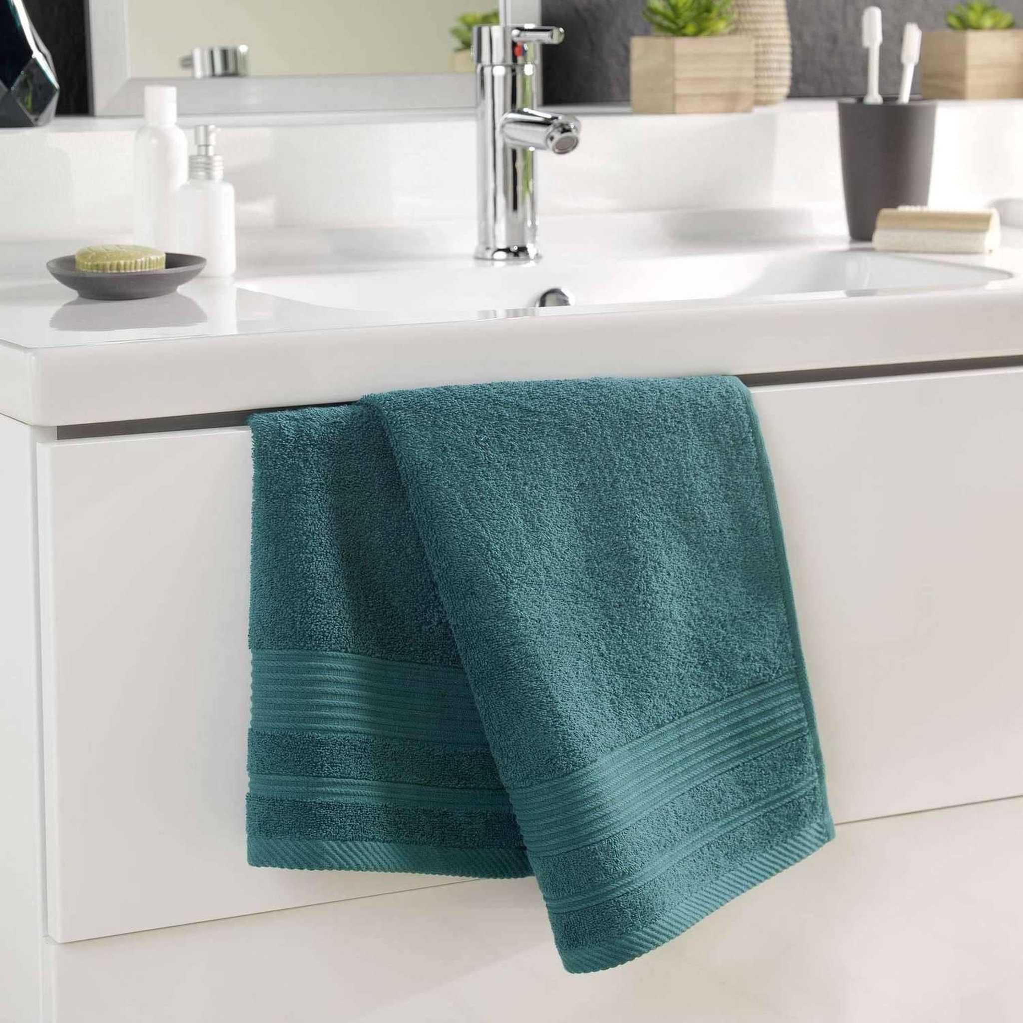 Voir la diapositive 3 : Douceur d'Intérieur Serviette de toilette DAYTA - Eponge unie