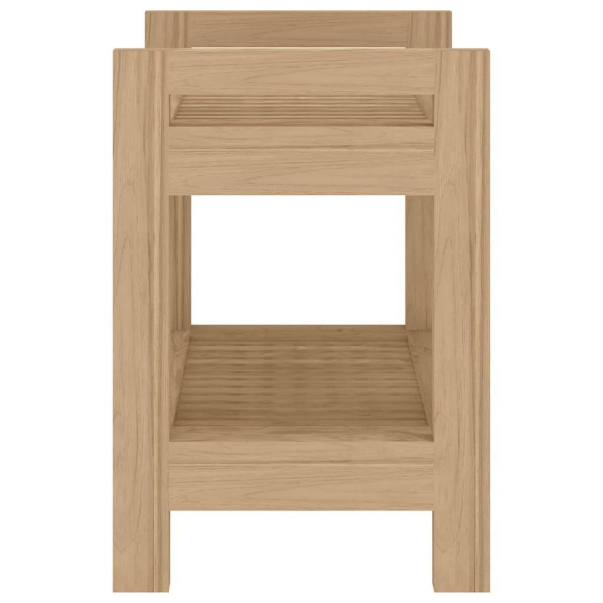 VIDAXL Table d'appoint de salle de bain 45x30x45cm bois de teck solide